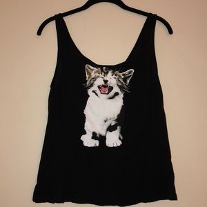 H&M Screaming Kitty Tank